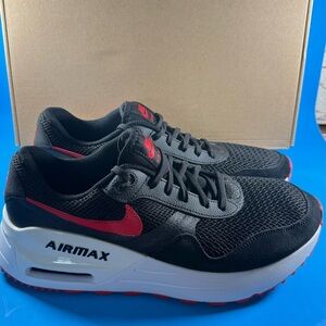 New Nike Air Max SYSTM Black/University Red-White DM9537-005
